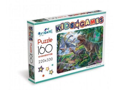 Пазл Origami Kids Games. Динозавры 160 элем. 1-00411194_1