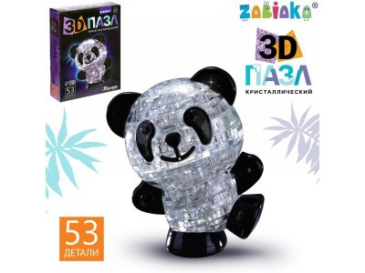 Пазл 3D Zabiaka Панда, 53 детали 1-00411384_1