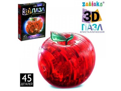 Пазл 3D Zabiaka Яблоко, 45 деталей 1-00411385_1