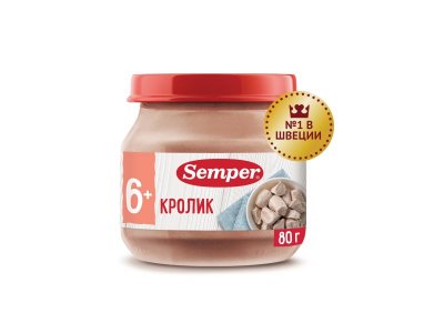 Пюре Semper Кролик 80 г 1-00411394_1