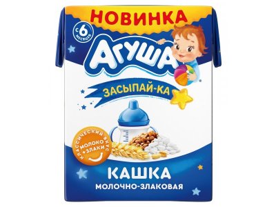 Кашка Агуша Засыпай-ка молочная Злаковая 1,8% 190 мл 1-00411406_1