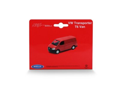 Машинка Welly Volkswagen Transporter T6 VAN с пружинным механизмом, 1:38 1-00412440_2