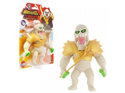 Фигурка тянущаяся 1Toy Monster Flex Combat Мумия с золотым посохом-кобра 15 см 1-00412463_1