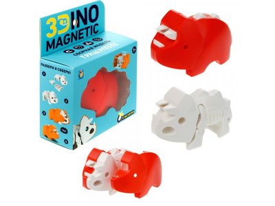 Фигурка сборная 1Toy 3Dino Magnetic Трицератопс с магнитом 1-00412474_4
