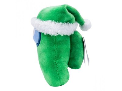 Мягкая игрушка Among Us 3 серия в зеленой шапке в коллекции 4 вида 1-00412674_2