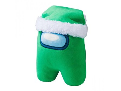 Мягкая игрушка Among Us 3 серия в зеленой шапке в коллекции 4 вида 1-00412674_1