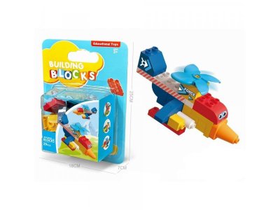 Конструктор с крупными блоками Funky Toys Истребитель 1-00412764_1