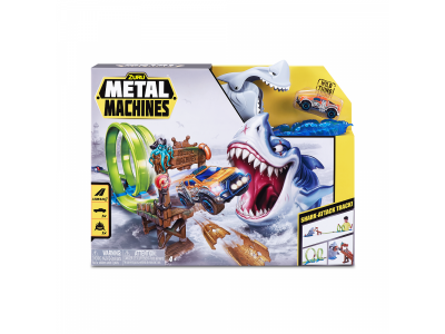 Набор игровой Zuru Metal Machines с машинкой, трек Акула 1-00412801_2