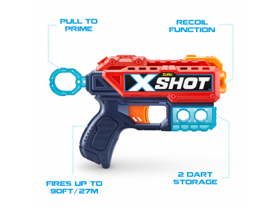 Набор игровой для стрельбы Zuru X-Shot Комбо 2 - Ексель - Рефлекс, 2 - Ексель - Кикбек 1-00412832_8