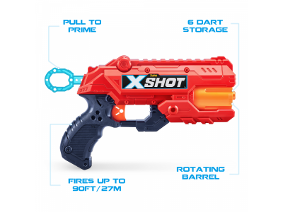 Набор игровой для стрельбы Zuru X-Shot Комбо 2 - Ексель - Рефлекс, 2 - Ексель - Кикбек 1-00412832_5