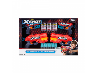 Набор игровой для стрельбы Zuru X-Shot Комбо 2 - Ексель - Рефлекс, 2 - Ексель - Кикбек 1-00412832_10