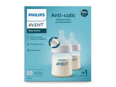 Бутылочка Philips Anti-colic, 0 мес.+, 125 мл, 2 шт. 1-00412948_4