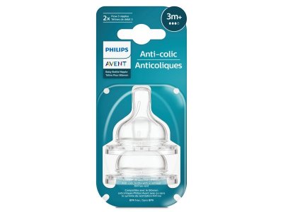 Соска Philips Avent Anti-colic средний поток, 3 мес.+, 2 шт. 1-00412954_2