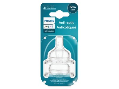 Соска Philips Avent Anti-colic быстрй поток, 6 мес.+, 2 шт. 1-00412955_2