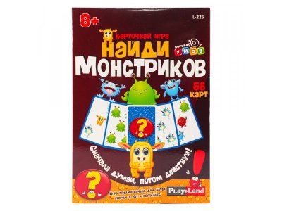 Игра карточная Play land Найди монстриков 1-00413110_2