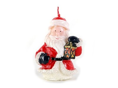 Свеча новогодняя Snowmen Дед мороз с фонарем 5,2*4*6,8 см 1-00416497_1