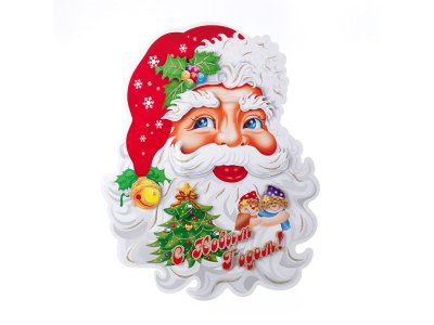 Панно Snowmen Дед Мороз 50*40 см 1-00416503_1