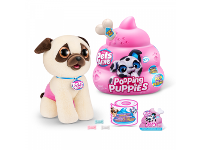 Набор игровой Zuru Pets Alive Pooping Puppies Щенок с аксессуарами, звук 1-00416332_5