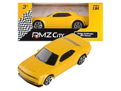 Машина RMZ City Dodge Challenger SRT Demon 2018, без механизмов, металл 1:64 1-00417562_1