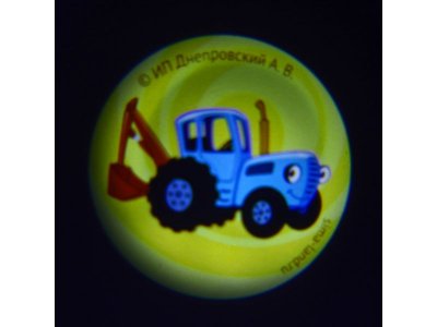 Проектор-брелок Синий трактор, свет 1-00417453_3