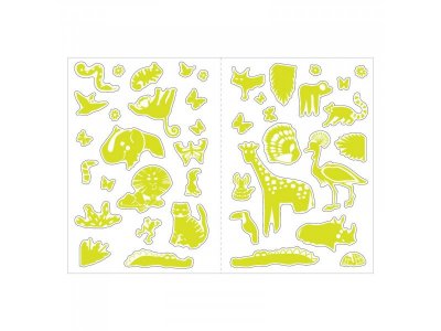 Книга со светящимися наклейками Буква-Ленд Ночные джунгли, 40 наклеек, 4 стр. 1-00417527_3