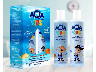 Набор подарочный AQA baby Kids для мальчиков (шампунь и гель д/душа+пена для ванн) 1-00418931_1