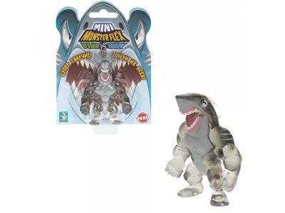 Фигурка тянущаяся 1Toy Monster Flex Mini Dino и Shark Акула-Тигр 7 см 1-00419005_1