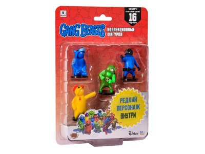 Набор фигурок PMI Gang Beasts Зеленый герой рестлер 5 шт. 1-00415768_2
