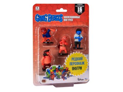 Набор фигурок PMI Gang Beasts Красный герой в плаще 5 шт. 1-00415769_2