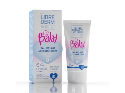 Крем защитный детский Librederm Baby (Cold-cream) с ланолином и экстрактом хлопка 50 мл 1-00419578_1