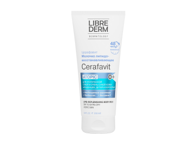 Молочко Librederm Cerafavit для сухой и очень сухой кожи с церамидами и пребиотиком 200 мл 1-00419583_1