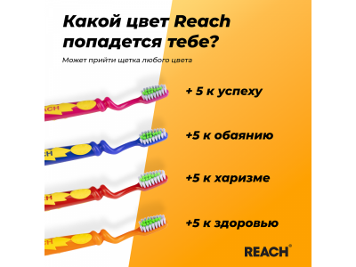 Зубная щетка Reach Wonder Grip детская 6-12 лет 1-00419584_7