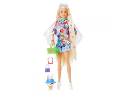 Кукла Barbie Экстра с цветочным принтом 1-00419600_1