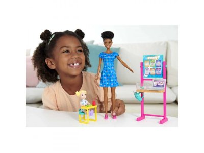 Набор игровой Barbie Профессии Воспитатель брюнетка с ученицей 1-00419603_4