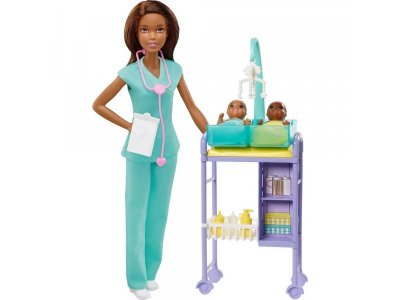 Набор игровой Barbie Профессии Доктор брюнетка 1-00419607_1