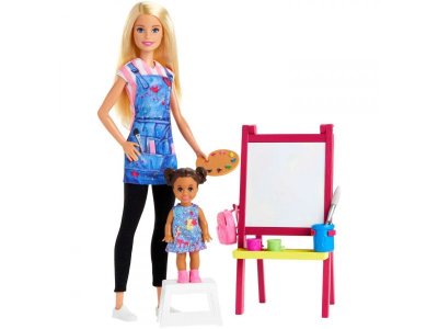 Набор игровой Barbie Профессии Художница с ученицей 1-00419608_1