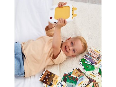 Обучающий развивающий планшет alilo Обучай-Зайка для детей с набором карточек 1-00419754_5