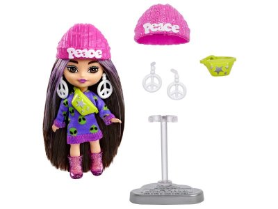 Кукла Barbie Extra Mini Minis с модными аксессуарами 1-00420100_7