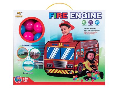 Палатка игровая Babysit Пожарная машина 1-00401686_12