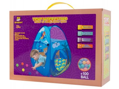 Палатка игровая Babysit с шарами 100 шт. 1-00401689_10