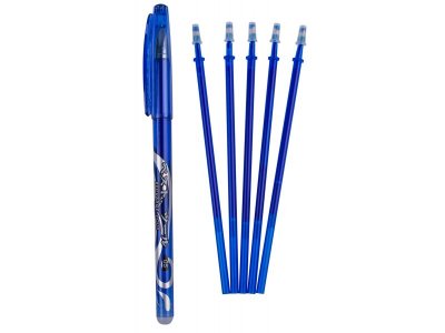 Ручка пиши-стирай Top Shine со стрежнями (1 ручка+5 стержней) 1-00412602_1