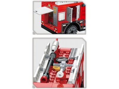 Конструктор Qman Пожарная машина 275 деталей 1-00420357_3