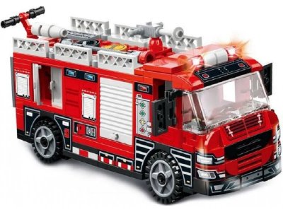 Конструктор Qman Пожарная машина 275 деталей 1-00420357_4