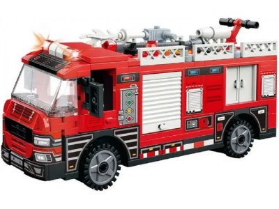 Конструктор Qman Пожарная машина 275 деталей 1-00420357_5