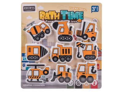 Набор игрушек для ванны Zhorya Транспорт 9 шт. 1-00420293_4