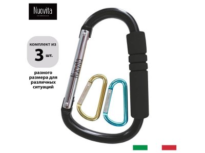 Крючки-карабины для коляски Nuovita, Fattivo multi многофункциональные 1-00265748_1