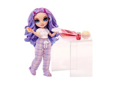 Кукла Rainbow High Junior PJ Party Виолет Виллоу фиолетовая с аксессуарами 1-00420677_3
