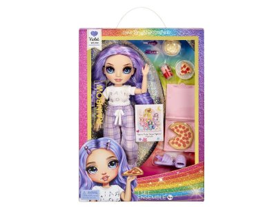 Кукла Rainbow High Junior PJ Party Виолет Виллоу фиолетовая с аксессуарами 1-00420677_5
