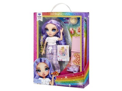 Кукла Rainbow High Junior PJ Party Виолет Виллоу фиолетовая с аксессуарами 1-00420677_6