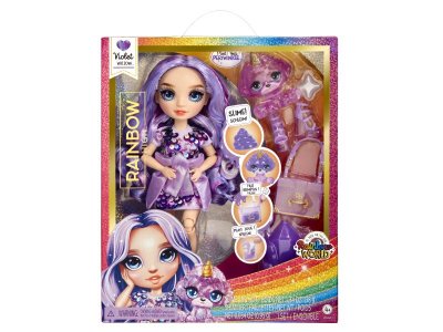 Кукла Rainbow High Classic Виолет Виллоу 28 см фиолетовая с аксессуарами 1-00420686_2